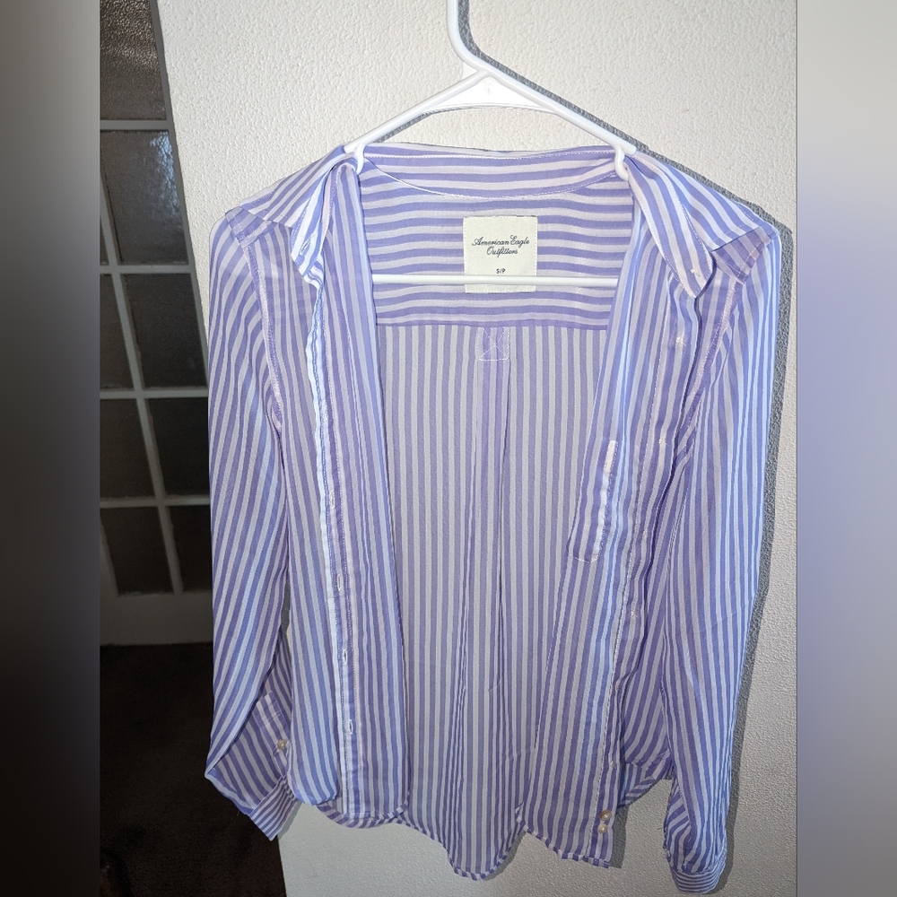 Small Purple Button Up